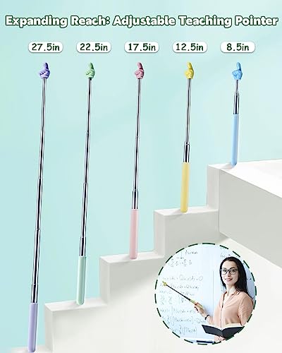 Dumero 8.5 to 27.5 inches Extendable Pointer Stick Classroom Teaching Tool