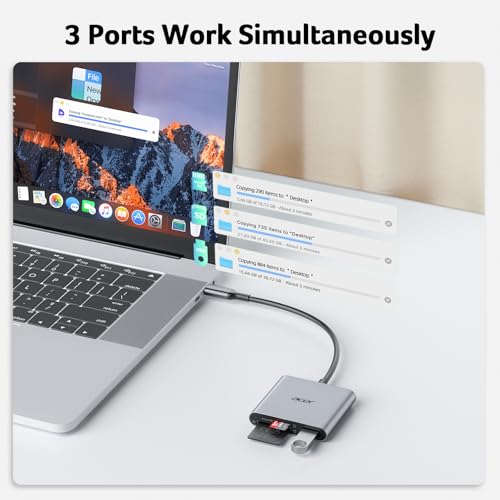 Acer 3-in-1 USB Type C Card Reader ODK4H0 USB 3.0