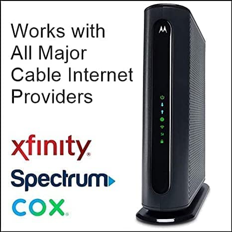 Motorola 8.6x2.6x8.6 inches MG755010CR 686Mbps 16x4 Cable Modem Router
