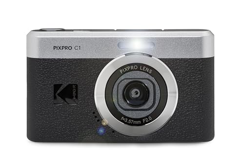 Kodak 13MP C1 Compact Digital Camera with 4X Zoom, 180° Flip Screen, Full HD Video