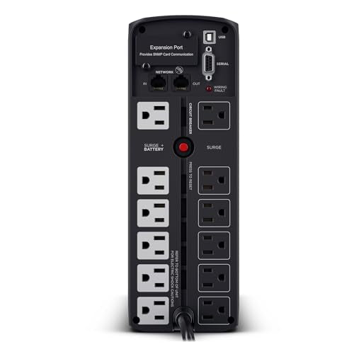CyberPower 14x3.9x11 inches CP1500PFCLCD PFC Sinewave UPS 1500VA/1000W Mini Tower