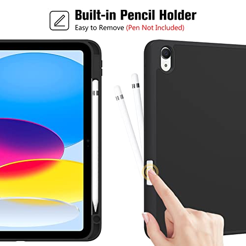 ProCase 11 Inch 2025 Model A3354 A3355 A3356 / 10.9 Inch 2022 Model A2696 A2757 A2777 Black Tablet Case - TPU