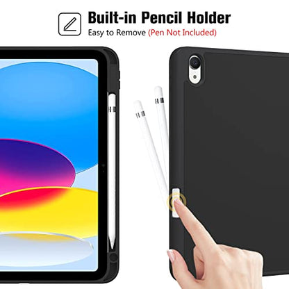 ProCase 11 Inch 2025 Model A3354 A3355 A3356 / 10.9 Inch 2022 Model A2696 A2757 A2777 Black Tablet Case - TPU
