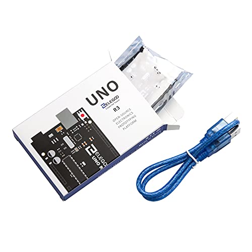 ELEGOO 3.15 x 2.36 x 0.39 inches EL-CB-001 ATmega328P Microcontroller with USB Cable