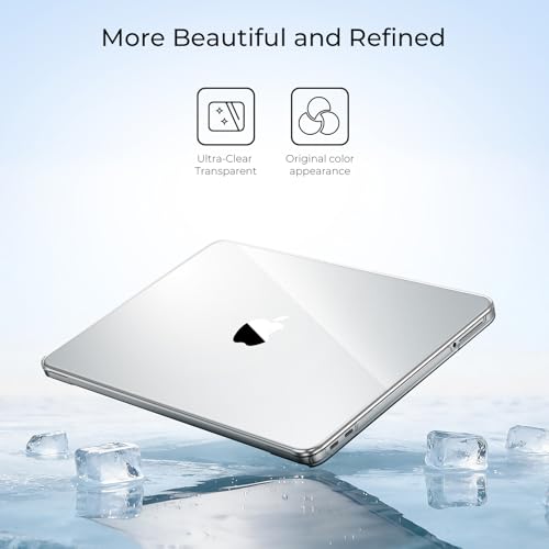 EooCoo MacBook Neo Case 13 Inch A3404 A18 Pro Chip Crystal Clear Hard Shell with Keyboard Cover & Screen Protector