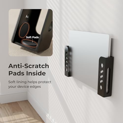 Varghesyla 7.2x2.05x1.65inch Laptop Mount Bracket 32mm Thickness Steel Durable Universal Wall/Under Desk Holder
