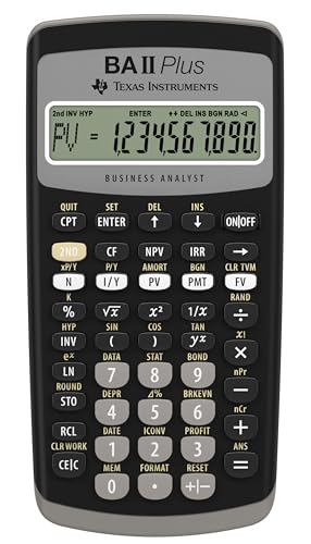 Texas Instruments Medium IIBAPL/TBL/1L1/C Financial Calculator