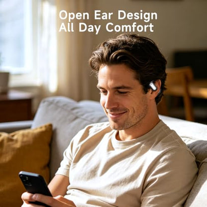 Hsility 1 Count YYK-Q16AI Wireless Open Ear Translation Earbuds 168 Languages AI 36 Hours Playtime