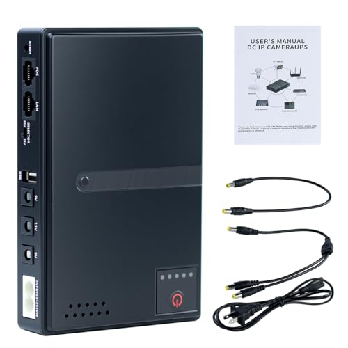 Hosyond Mini DC UPS Battery Backup Uninterruptible Power Supply 18W 5V/9V/12V/15V/24V