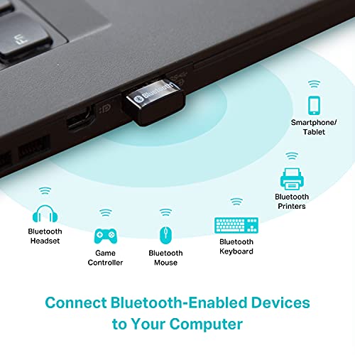 TP-Link 0.74" x 0.58" x 0.27" UB500 Bluetooth 5 Wireless Adapter for Windows