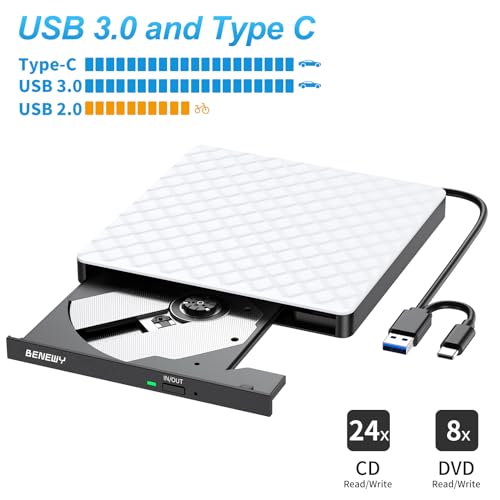 BENEWY External CD/DVD Drive SY879 USB 3.0