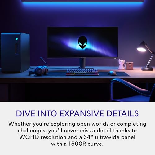 Alienware 34 AW3425DWM QHD 3440x1440 180Hz LED Monitor