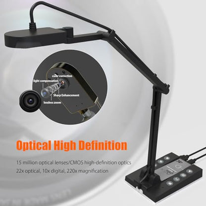 TreasLin 15MP USB/HDMI Document Camera 4K 30Hz CMOS