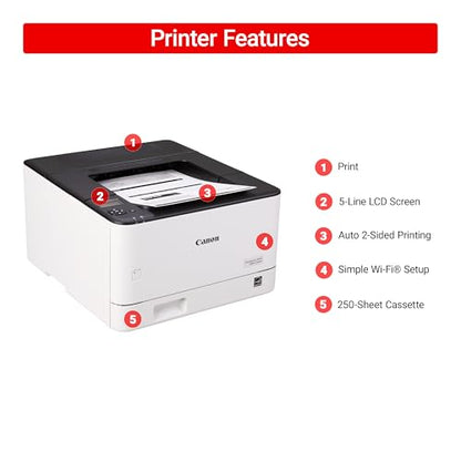 Canon 6353C004 17.2" x 10.9" x 18.4" 600 x 600 Monochrome Laser Printer