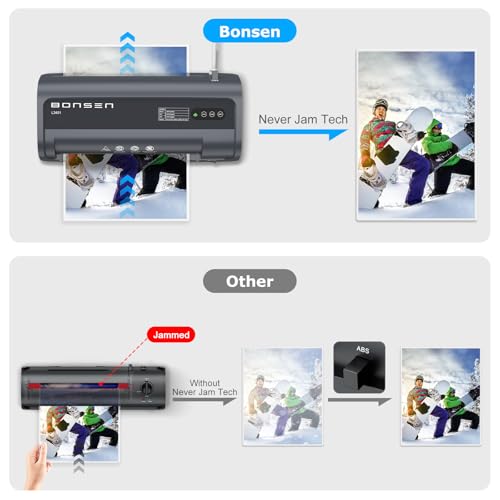 BONSEN 100 Count A4 Laminator B101A, Thermal Laminating Machine