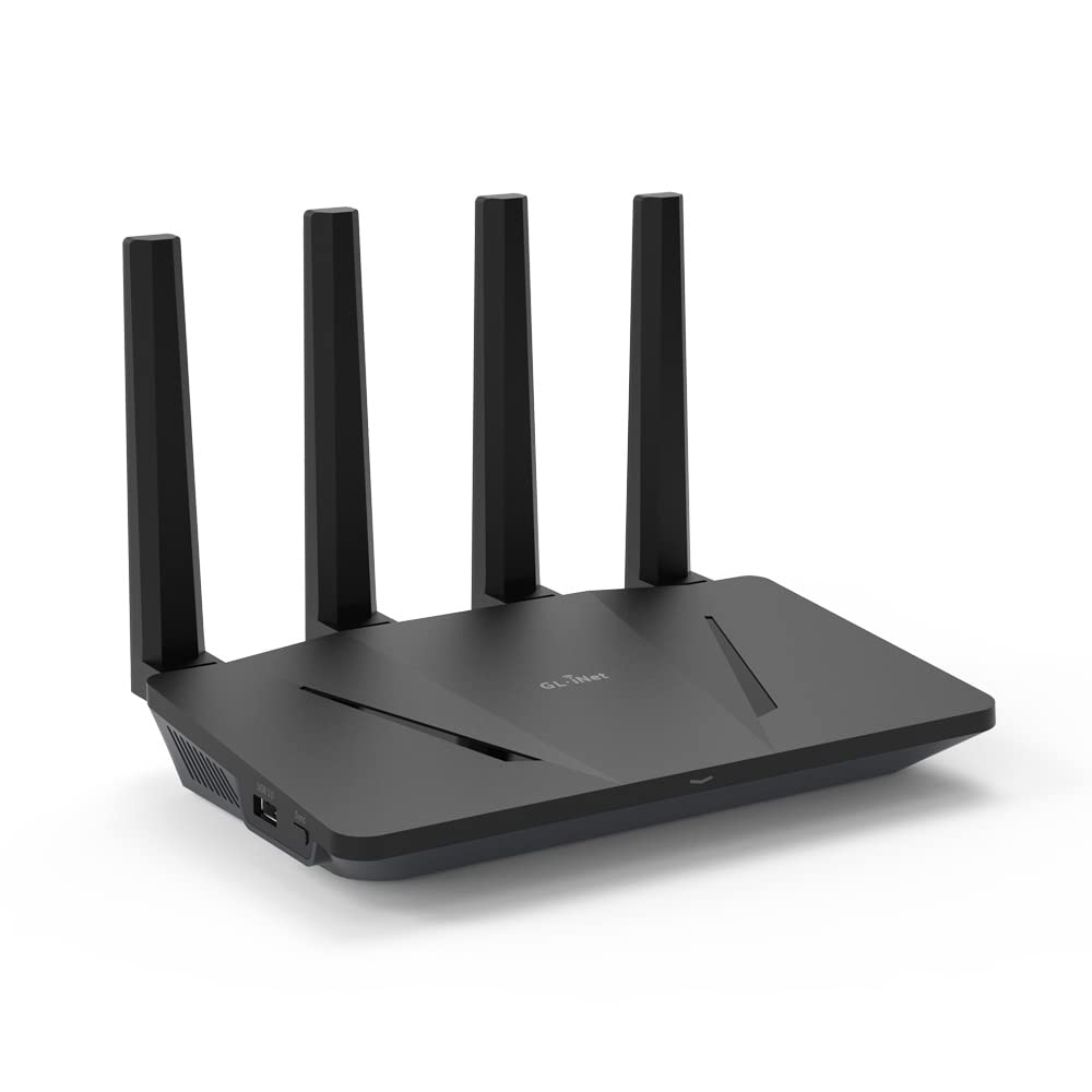 GL.iNet GL-AX1800 WiFi 6 Dual Band Router | 1.8 Gbps Data Rate | 5 Ethernet Ports | Supports 120 Devices