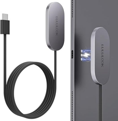 LULULOOK MagSafe 18W Magnetic Charger for iPad Pro 12.9'' and iPad Air 13'' M3/M4/M2, USB Type C