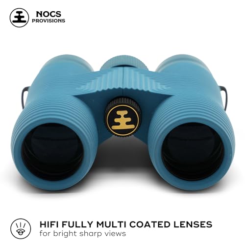 Nocs Provisions Field Issue Compact 8x32 Waterproof Binoculars, 8X Magnification, Roof Prism, Fully Multi-Coated, Tripod Mount