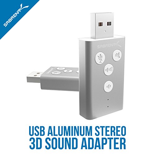 SABRENT AU-DDAS USB 2.0 Stereo Surround Sound Audio Adapter