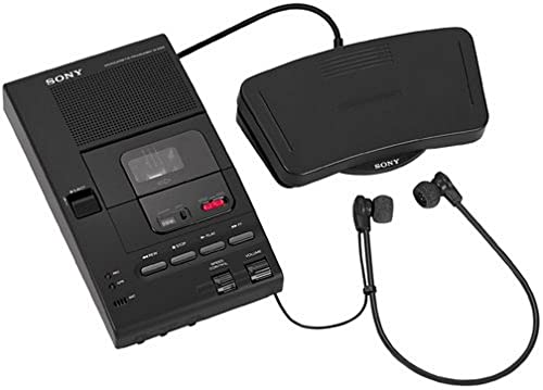 Sony M-2000 3.5mm Audio Microcassette Transcriber with Built-In Microphone