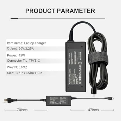 Fepprry 65W DZ65200225 USB Type C Wall Mount Charger