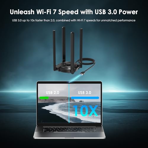 WAVLINK USB 3.0 Tri-Band WiFi 7 Adapter WN695BE2