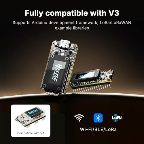 Heltec 2.04" x 0.61" x 1" HTIT-WB32LAF 512KB RAM 384KB Storage ARM Cortex A5 Single Board Computer