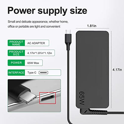Dzytnsy 65W USB Type-C Charger for Lenovo Devices DZ65200325