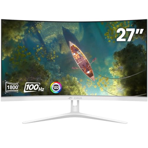 CRUA 27" Curved CR320QB FHD (1920x1080) 100HZ LCD Monitor