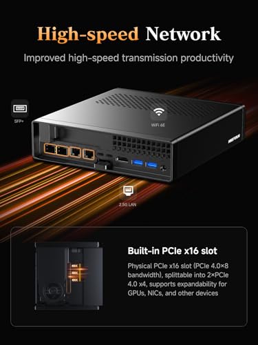 MINISFORUM MS-A2 AMD Ryzen 9 9955HX Barebone PC 7680x4320 60Hz Mini Computer
