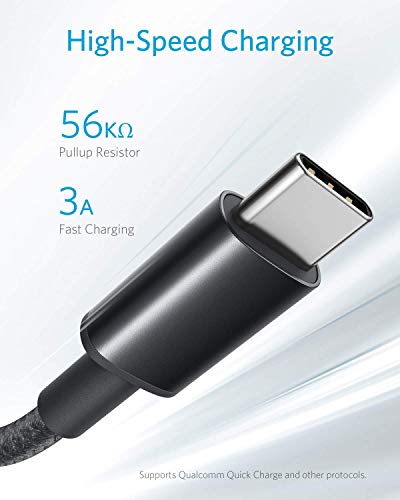 Anker 3 Feet USB A to USB C Cable Model A8172 Black