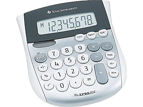 Texas Instruments 4.5" TI-1795 SV LED Handheld Calculator Standard Function Solar Powered
