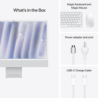 Apple 24-Inch MWUC3LL/A 4.5K Retina 3.2GHz M4 8-Core All-in-One Computer