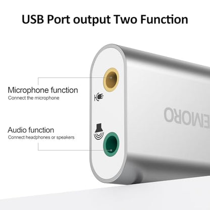 FEMORO USB Sound Card FE030-A9 7.1 Channel 48 KHz