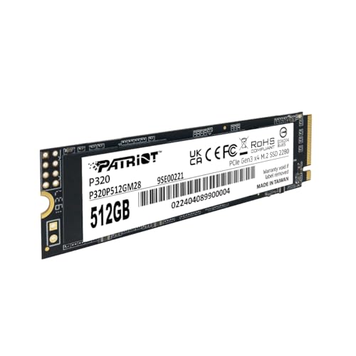 Patriot Memory 512GB P320P512GM28 NVMe SSD - M.2 2280 - Solid State Drive