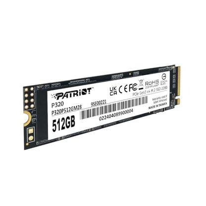 Patriot Memory 512GB P320P512GM28 NVMe SSD - M.2 2280 - Solid State Drive