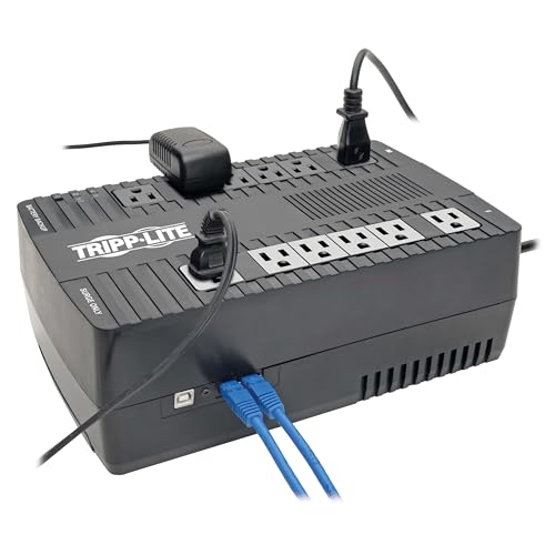 Tripp Lite 900VA UPS Battery Backup AVR900U 120V Compact UPS