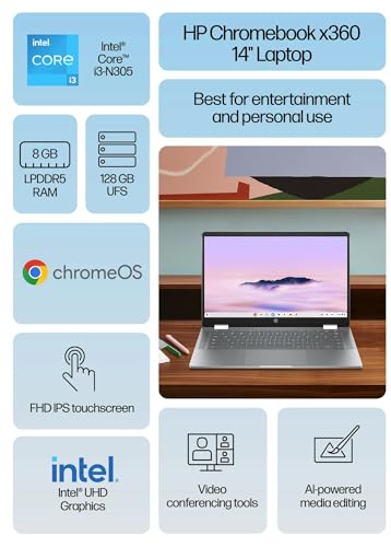 HP 14" 14b-i3 1920x1080 2-in-1 Chromebook