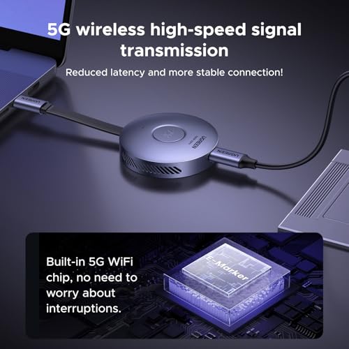 UGREEN 1080P HDMI Receiver and USB C Transmitter, 60Hz, Wireless, Compact Design
