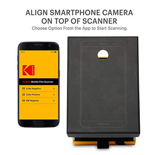 KODAK Mobile Film Scanner - CCD, USB, 1200 dpi, 24 bpp, 5.8"D x 4.25"W x 4.2"H, 249 Grams