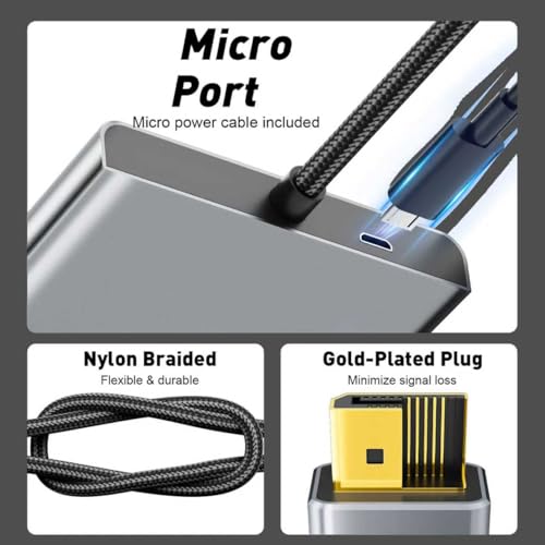 UANTIN 3-Port DisplayPort to HDMI Splitter 4K@60Hz MST Hub
