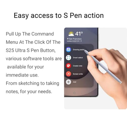 Qenw Stylus Pen for Galaxy S25 Ultra 4096 Levels Pressure Sensitivity Plastic Blue