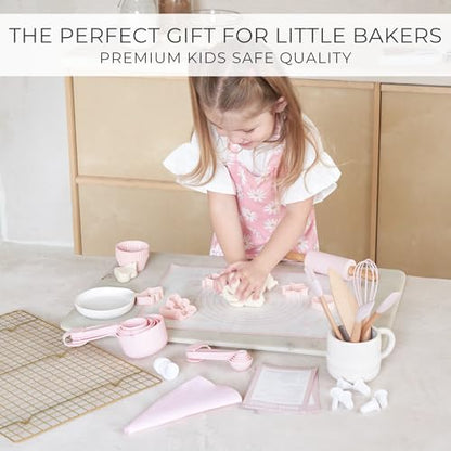 ZICOTO Large zic-bakset-pink_24-263a Kitchen Utensils Set for Kids