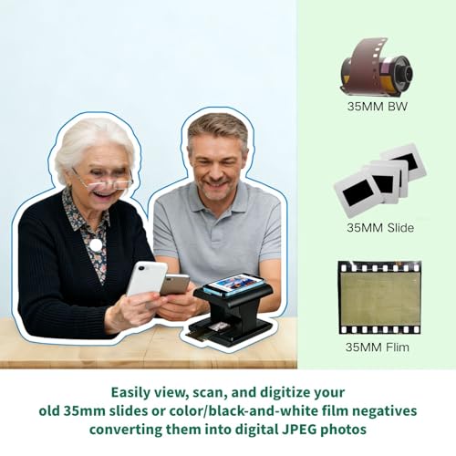 DGODRT FS325-2026 Film Scanner for 35mm Slides 800 dpi