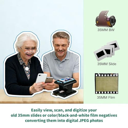 DGODRT FS325-2026 Film Scanner for 35mm Slides 800 dpi