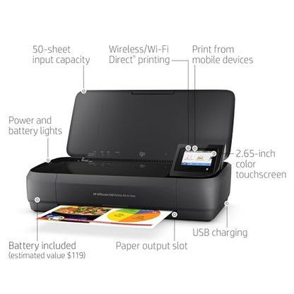 HP OfficeJet 250 CZ992A Color Inkjet Printer 4800 x 1200 dpi 1 Tray All-in-One