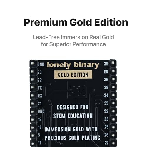 LONELY BINARY 3-Pack ESP32 External IPEX Antenna Edition Dual-Core MCU with Bluetooth and Wi-Fi Connectivity