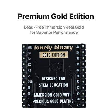 LONELY BINARY 3-Pack ESP32 External IPEX Antenna Edition Dual-Core MCU with Bluetooth and Wi-Fi Connectivity