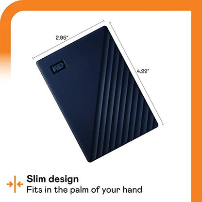 Western Digital 5TB WDBA2F0050BBL-WESN USB 3.2 Portable External Hard Drive