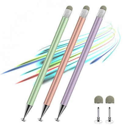 Zhao Cai Jin Bao 3 Count K-518 Touch Screen Stylus Green/Purple/Rose Gold